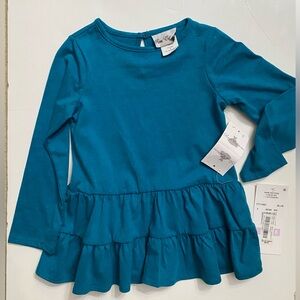 Rare Editions Girls Ruffle Top/ Dress Blue size 6